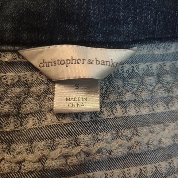 Christopher and banks woman's size small jean denim jacket - Picture 5 of 6